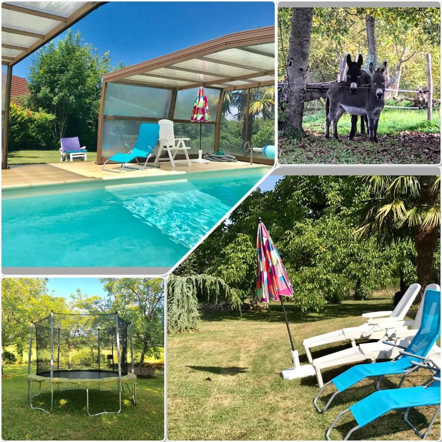 Maison De Charme Piscine Couverte Chauffee Mayrinhac-Lentour Luaran gambar